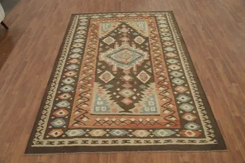 Southwestern Tribal Design Kilim Area Rug 6x10