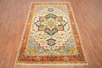 Handmade Wool Oushak Indian Area Rug 6x9
