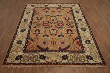 Handmade Floral Oushak Oriental Area Rug 8x10