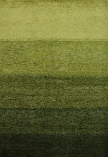 Luxurious Gradient Green Gabbeh Rug 5x7 for Timeless Elegance