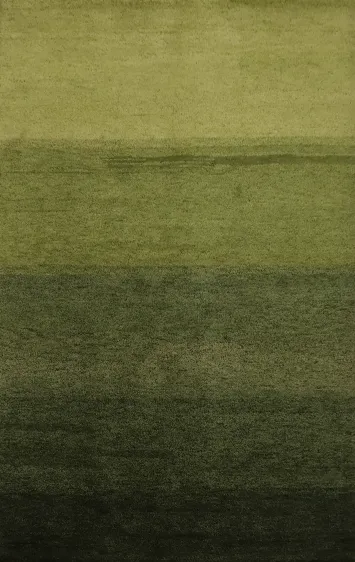 Luxurious Green Shades Gabbeh Rug 5x7 for Modern Decor
