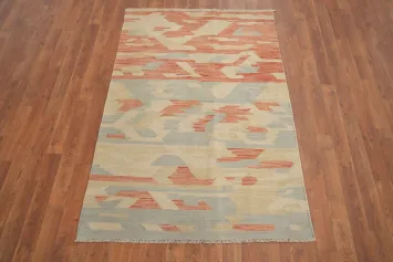 Vegetable Dye Wool Kilim Handwoven Rug 3x5