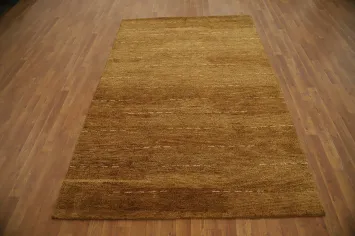Warm Earthy Tones in Luxurious Gabbeh Area Rug 5x8