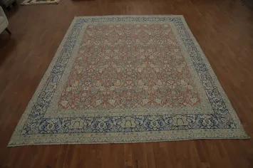 Antique Vegetable Dye Kerman Persian Area Rug 10x13