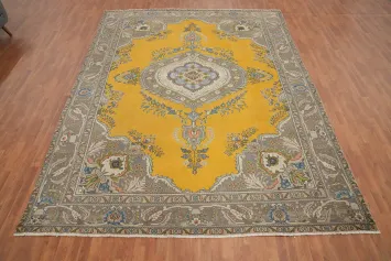 Traditional Wool Tabriz Persian Area Rug 10x13