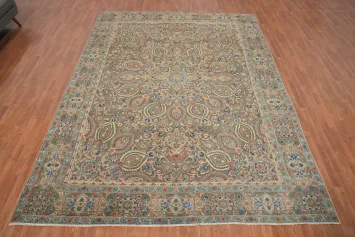 Handmade Wool Tabriz Persian Area Rug 9x12