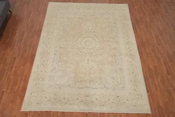 Traditional Wool Medallion Kerman Persian Area Rug 10x13