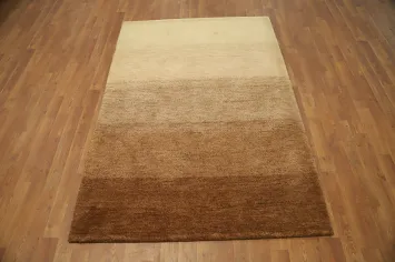 Gradient Earth Tone Gabbeh Rug 4x6 Soft Elegance