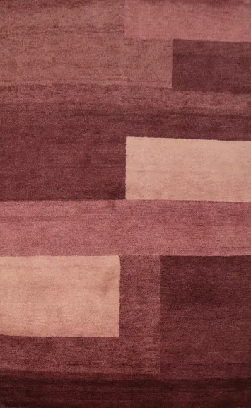 Elegant Modern Purple Gabbeh Area Rug 6x8 for Chic Interiors