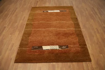 Artistic Wool Gabbeh Rug 5x7 Perfect Blend of Style and Comfort