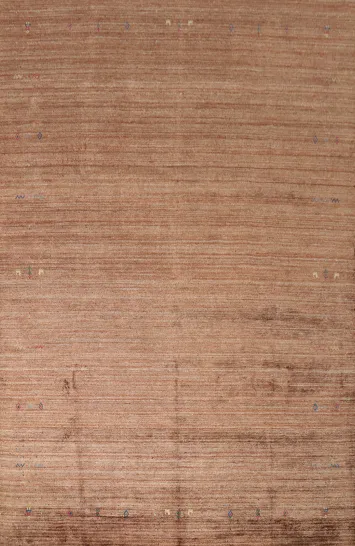 Elegant Brown Gabbeh Area Rug 9x12 for Living Spaces