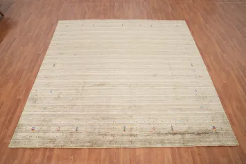 Tribal Gabbeh Square Wool Area Rug 9x9