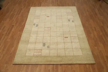 Handmade Gabbeh Oriental Area Rug 6x8