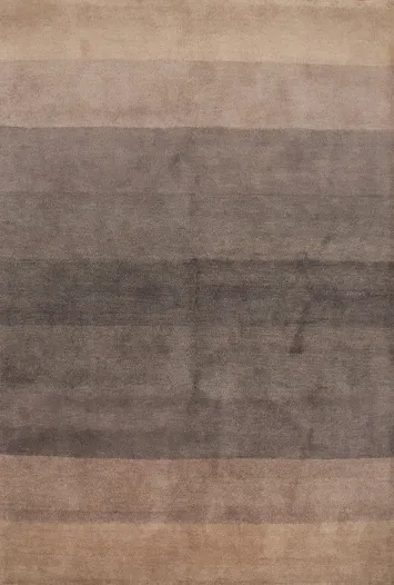 Earthy Tones Gradient Gabbeh Area Rug 6x8 for Contemporary Living Spaces