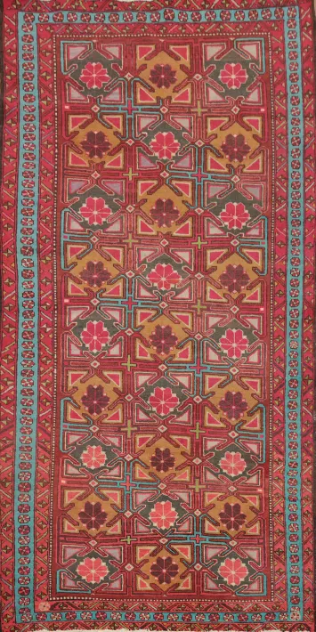 Geometric Ardebil Persian Area Rug 5x9