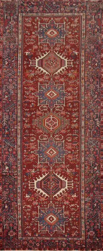 Vegetable Dye Wool Gharajeh Persian Area Rug 5x13