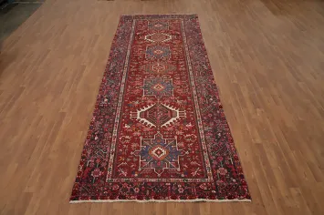 Vegetable Dye Wool Gharajeh Persian Area Rug 5x13