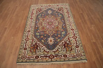 Geometric Heriz Serapi Handmade Rug 4x6