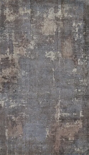 Elegant Earthy Hues: Abstract Distressed Look Abstract Area Rug 5x8