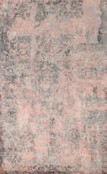 Modern Fusion: Blended Tones Abstract Area Rug 6x8