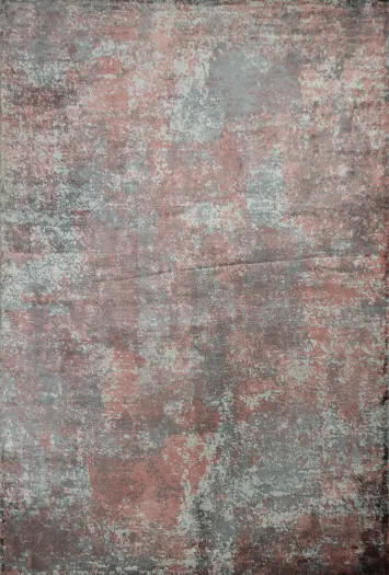 Elegant Distressed Look Abstract Area Rug 5x8 with Subtle Color Blend