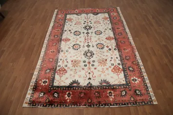 Elegant Floral Oushak Oriental Area Rug 5x8