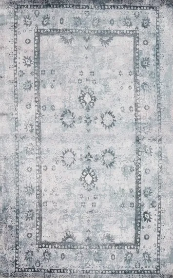 Intricately Designed Floral Oushak Area Rug 6x8 for Timeless Elegance