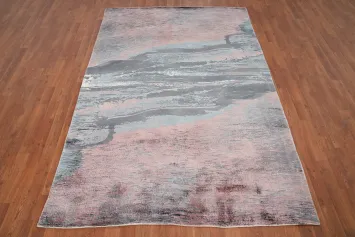 Artistic Soft Tones Abstract Area Rug 5x8 for Contemporary Spaces
