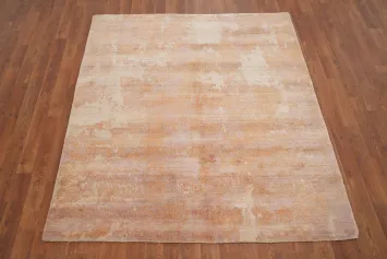 Soft Hues Color Abstract Area Rug 5x5 for Elegant and Modern Interiors