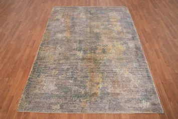 Earthy Tones Modern Abstract Area Rug 5x8 for Stylish Homes