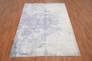 Distressed Look Abstract Oriental Area Rug 6x8