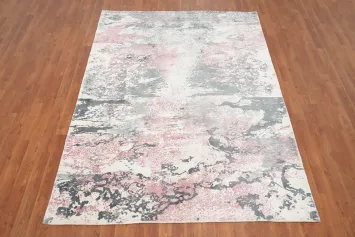 Abstract Pastel Dreams: Modern Artistry Soft Abstract Rug 5x7