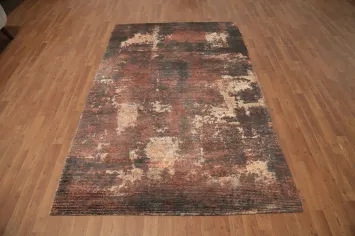 Elegant Distressed Look Abstract Area Rug 5x8 for Timeless Living Spaces