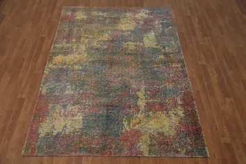 Handmade Modern Abstract Oriental Area Rug 5x8