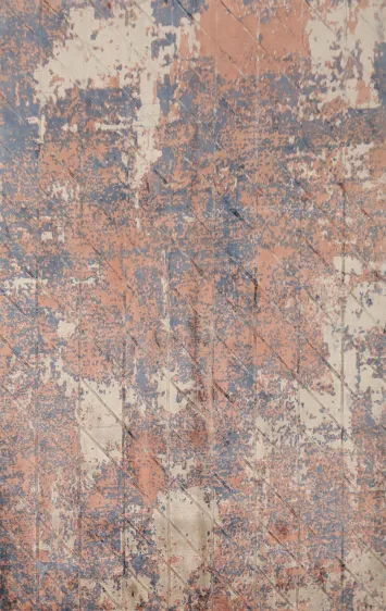 Rustic Charm: Distressed Look Pattern Abstract Rug 5x7