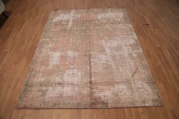 Handmade Distressed Look Abstract Area Rug 6x8 for Rustic Elegance