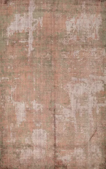 Handmade Distressed Look Abstract Area Rug 6x8 for Rustic Elegance