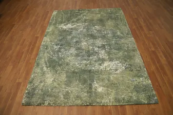 Forest Whispers: An Artistic Abstract Area Rug 5x8 with Rustic Charms