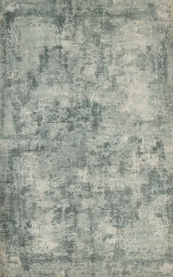 Distressed Look Abstract Oriental Area Rug 6x8