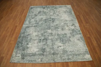 Distressed Look Abstract Oriental Area Rug 6x8