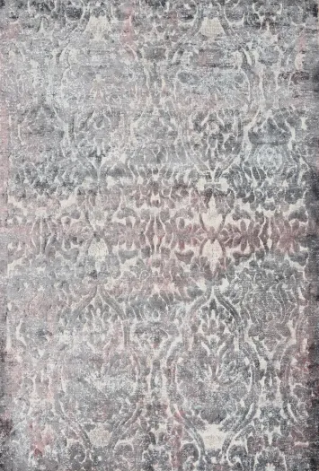Distressed Look Abstract Handmade Area Rug 6x8