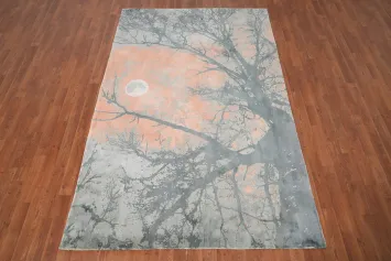 Moonlit Enchantment Abstract Area Rug 5x8