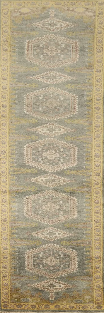 Geometric Viss Indian Runner Rug 3x10