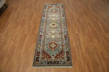 Geometric Viss Indian Runner Rug 3x8