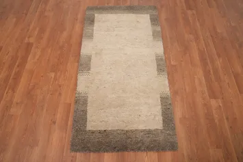 Handmade Wool Gabbeh Oriental Runner Rug 2x5