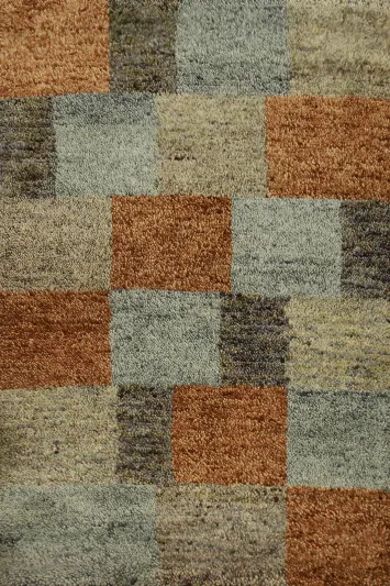 Checkered Wool Gabbeh Oriental Rug 2x3