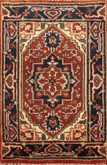 Geometric Heriz Serapi Oriental Accent Rug 2x3