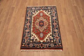 Geometric Heriz Serapi Oriental Accent Rug 2x3