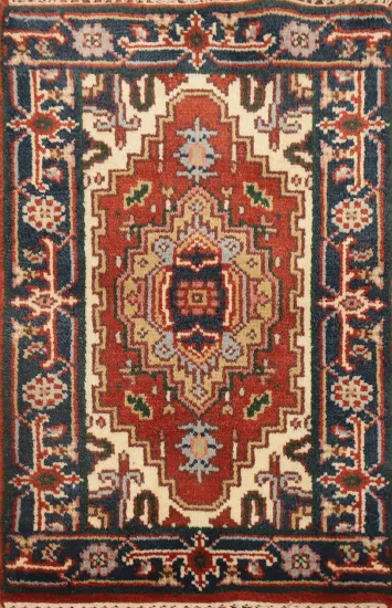 Geometric Heriz Serapi Oriental Accent Rug 2x3