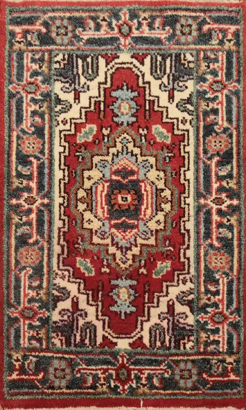 Geometric Heriz Serapi Oriental Accent Rug 2x3